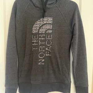 The North Face Black Pullover Hoodie with Logo Tag